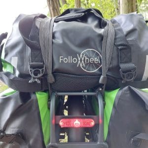 Snelbinder roundbag fietskar bagagekar fietsreis