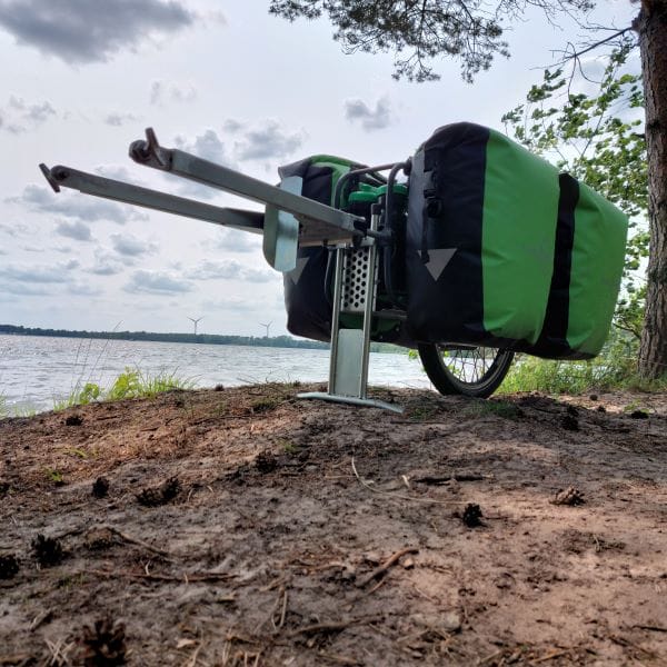 Fietskar Followwheel Classic met fietstassen-fietsvakantie